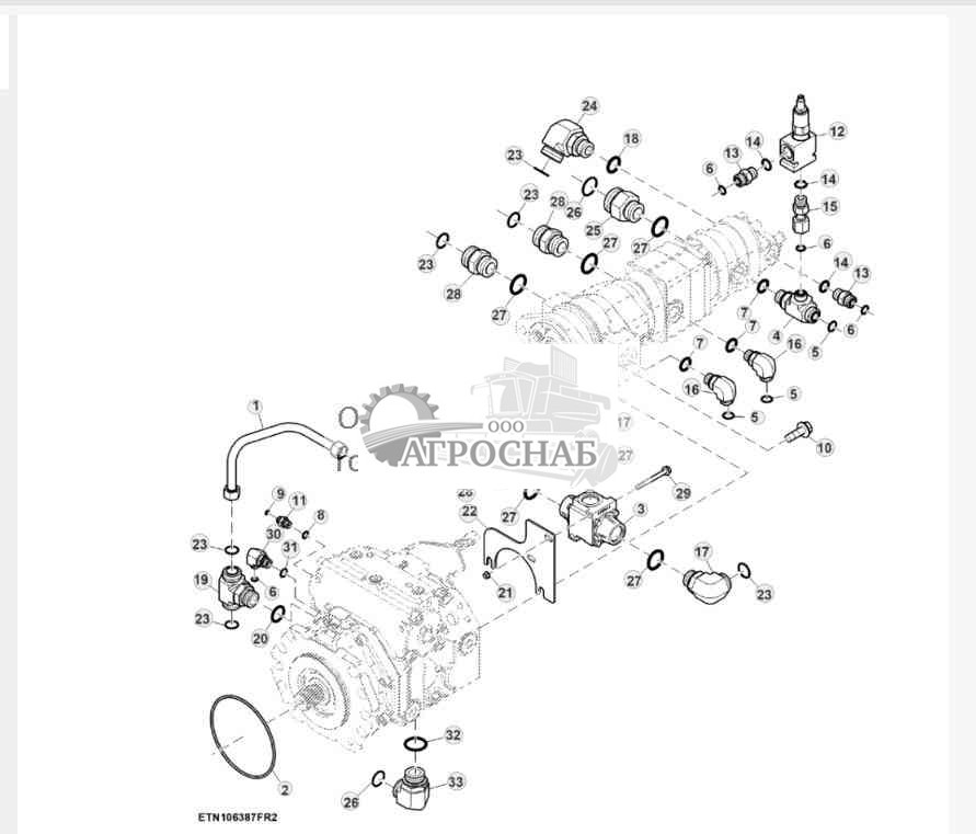 Фитинги гидравлического насоса, ProDrive™, HillMaster™ 